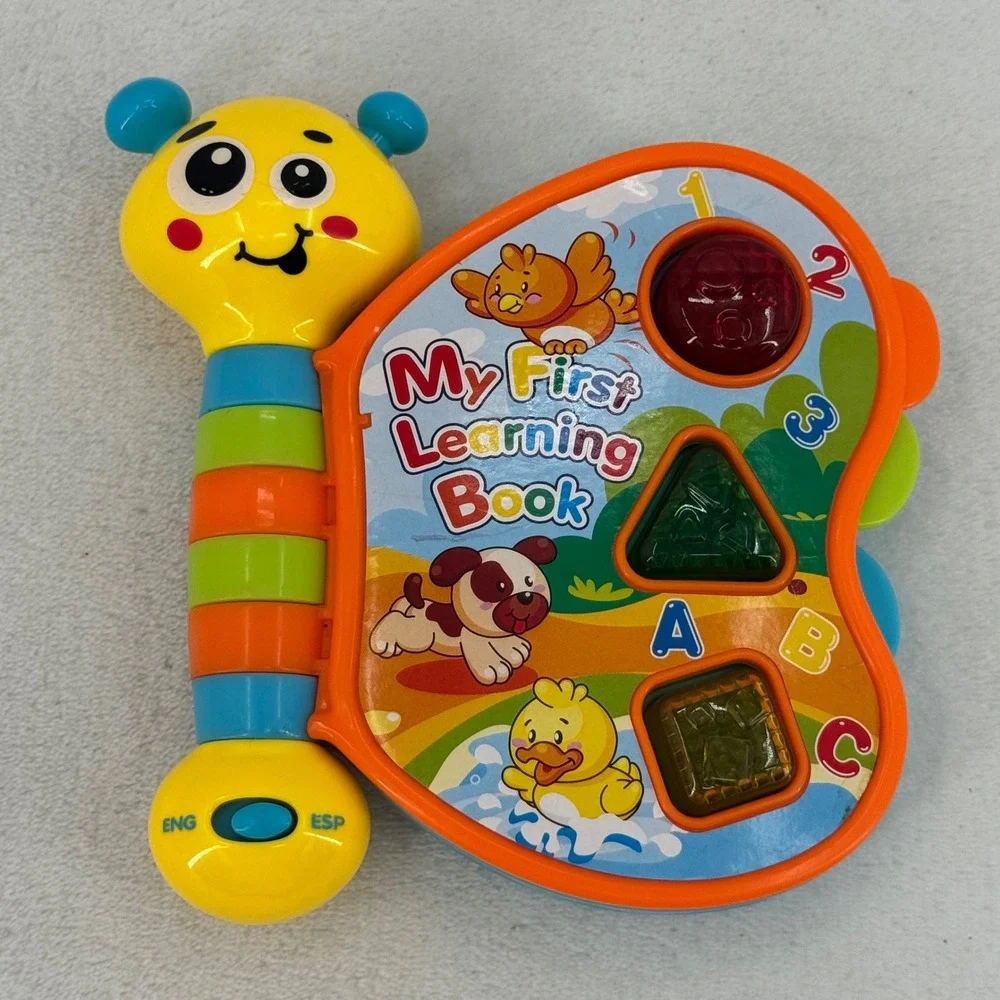 Hap-P-Kid My First Learning Book Toddler Kid Bilingual Interactive Butterfly Toy